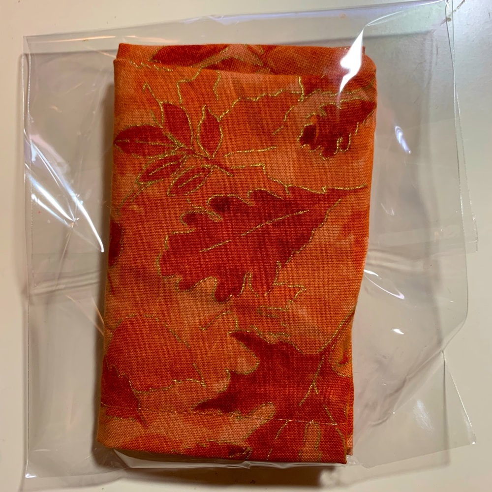Orange Fall Scrub Cap